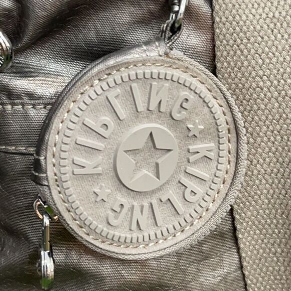 Kipling Doris Croc Embossed Handbag | Champagne Metallic - Picture 3 of 12